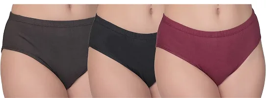 RM Women Cotton Solid Hipster Panties Underwear (Mutlicolor, 100) (Pack of 5)-thumb3