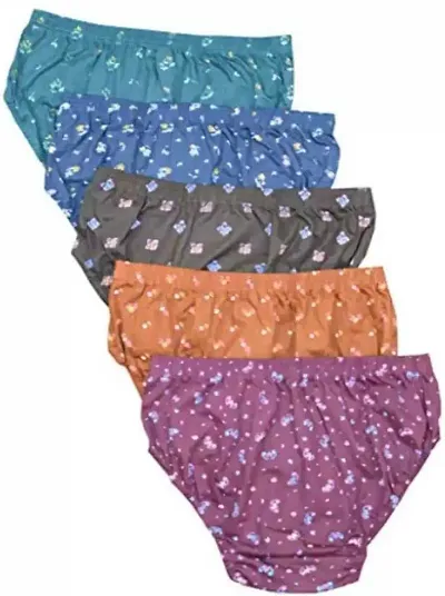 RM Women Pure Hipster Panties Underwear (Multi-Color, 100) (Pack of 5)