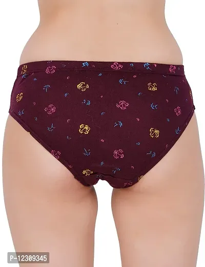 RM Women Cotton Blend Printed Hipster Panties Underwear (Multicolor, L) (Pack of 12)-thumb3