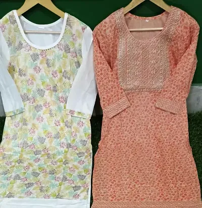 Fancy Kurtis For Women Pack Of 2