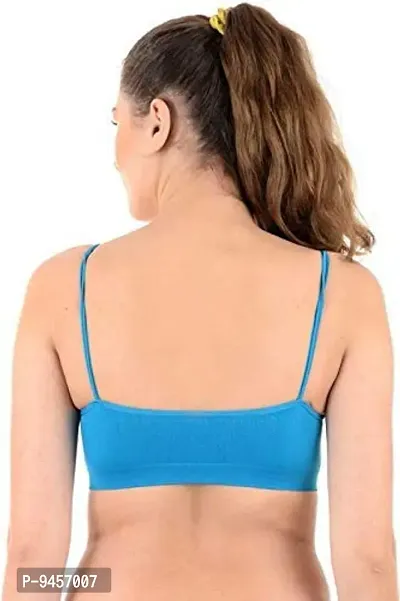 Buy LADY CHOICE Women's Nylon Non-Padded Wire Free Sports Bra (  ts_skin_sblue_peach_nblue_red_Multicolor_Free Size) Online In India At  Discounted Prices