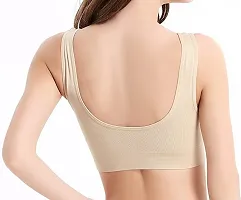 LADYCHOICE Women Nylon Spandex Non Padded Non-Wired Air Sports Bra Skin-thumb4