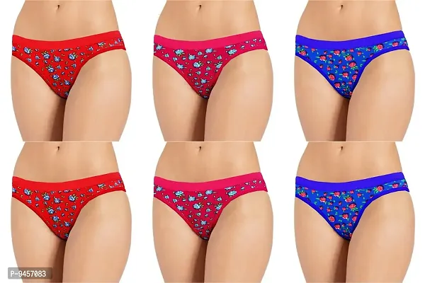 LADY CHOICE Underwear Combo - Lingeries & Hipsters Panty Set Combo Pack - Underwears - for Women - Cotton Panties ( Colors May Vary )-thumb0