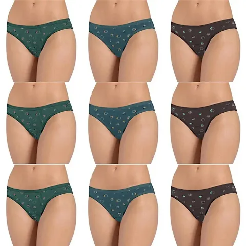 LADY CHOICE Womens Panties Combo Pack - Underwear , Lingerie & Hipster for Women - Panty Set - Hipsters Pack ( Colors May Vary )