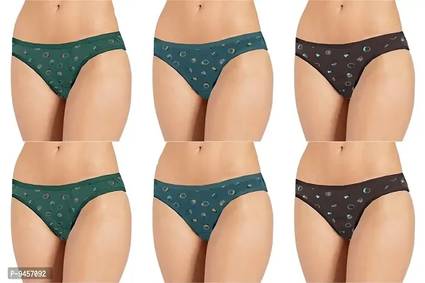 LADY CHOICE Lingeries & Hipsters Panty Set Combo Pack - Cotton Panties -  Underwears - for Women - Underwear Combo - (Colors May Vary)