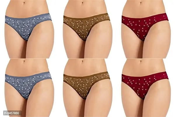 LADY CHOICE Cotton Panties - Lingeries & Hipsters Panty Set Combo Pack - Underwear Combo - Underwears - for Women ( Colors May Vary )