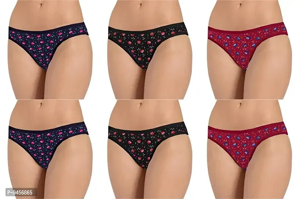 LADY CHOICE Womens Cotton Panties Combo Pack - Underwear , Lingerie & Hipster for Women - Panty Set - Printed Combo Pack ( Colors May Vary )-thumb0