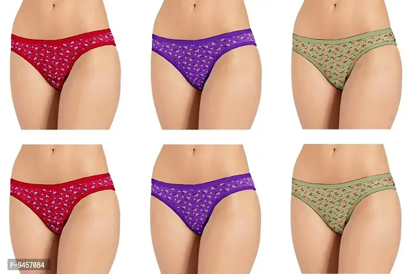 LADY CHOICE for Women - Cotton Panties - Underwear Combo - Lingeries & Hipsters Panty Set Combo Pack - Underwears ( Colors May Vary )-thumb0