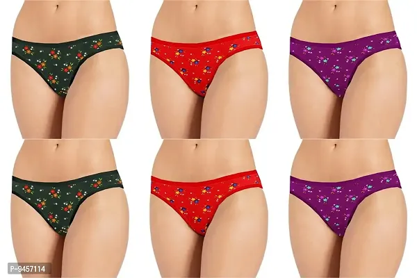 LADY CHOICE Cotton Panties - Underwear Combo - Underwears - Lingeries & Hipsters Panty Set Combo Pack - for Women ( Colors May Vary )-thumb0