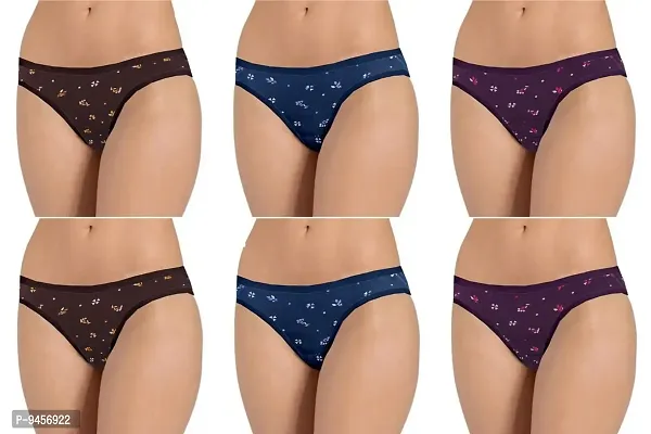 LADY CHOICE Womens Cotton Panties Combo Pack - Underwear , Lingerie & Hipster for Women - Panty Set - Underwear Combo ( Colors May Vary )