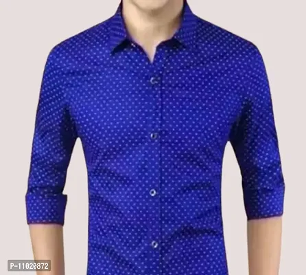 Trending Dotted Shirt For Men, Mens Regular Fit Cotton Casual Shirt for Men Full Sleeve Pack Of 1-thumb0