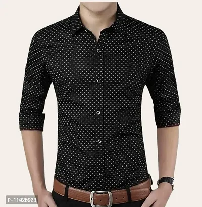 Trending Dotted Shirt For Men, Mens Regular Fit Cotton Casual Shirt for Men Full Sleeve Pack Of 1-thumb0