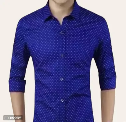 Trending Dotted Shirt For Men, Mens Regular Fit Cotton Casual Shirt for Men Full Sleeve Pack Of 1-thumb0