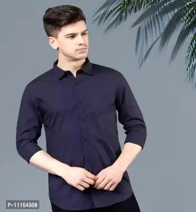 Classic Cotton Solid Casual Shirts for Men