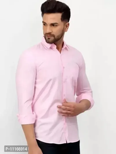 Classic Cotton Solid Casual Shirts for Men-thumb0