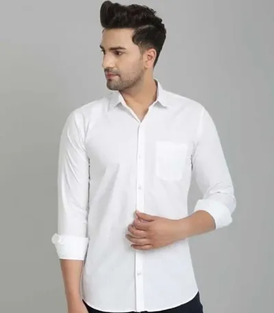 Stylish Solid Long Sleeves Shirt For Men