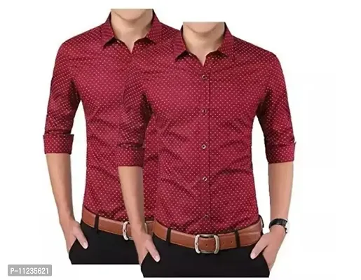 Fancy Cotton Shirts for Men Pack of 2