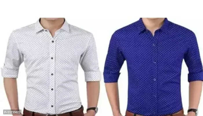 Fancy Cotton Shirts for Men Pack of 2