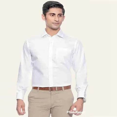 Stylish Polycotton Solid Regular Fit Shirt for Men