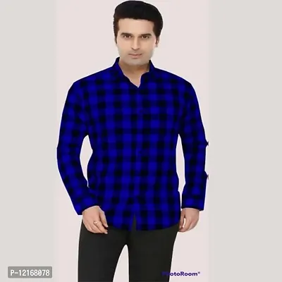 Mens Checkered Slim fit Casual Shirt. Pack of 1-thumb0