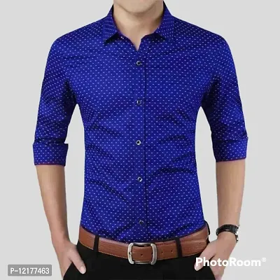 Trending Dotted Shirt For Men, Mens Regular Fit Cotton Casual Shirt for Men Full Sleeve Pack Of 1-thumb0