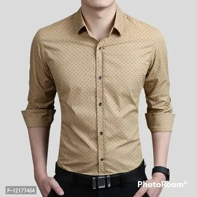 Trending Dotted Shirt For Men, Mens Regular Fit Cotton Casual Shirt for Men Full Sleeve Pack Of 1-thumb0