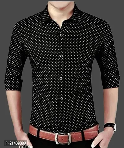 Trending Dotted Shirt For Men, Mens Regular Fit Casual Shirt for Men Full Sleeve Pack Of 1-thumb0