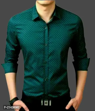 Trending Dotted Shirt For Men, Mens Regular Fit Casual Shirt for Men Full Sleeve Pack Of 1-thumb0