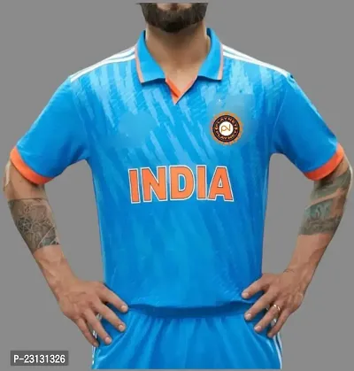 Cricket Virat Kohli Dhoni Rohit India tshirt Jersey. Pack of 1-thumb0