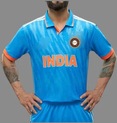 Indian Cricket Team Polycotton Color Jersey