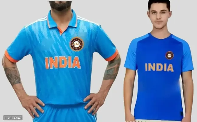 Cricket Virat Kohli Dhoni Rohit India tshirt Jersey. Pack of 2