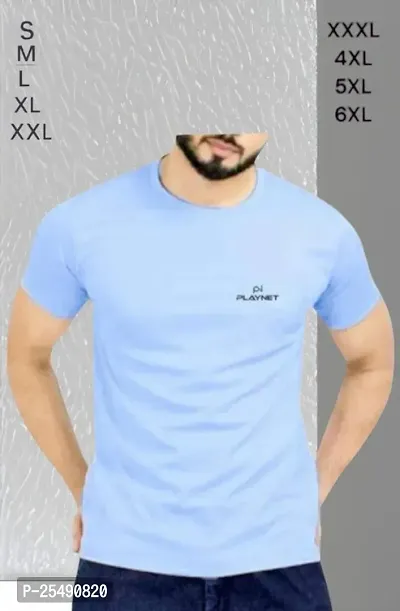 Mens solid regular T-shirt / Mens Half Sleeve Lycra Round neck Tshirt. Pack of 1