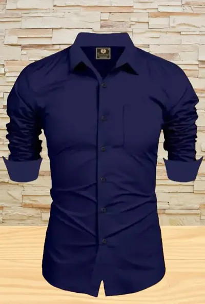 Shirt for Mens || Plain Solid Full Sleeve Shirt || Regular Fit Plain Casual Shirts for Men.Pack of 1