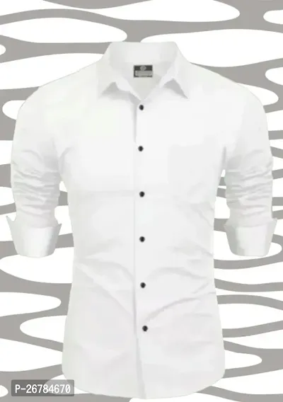 Classic Cotton Long Sleeves Solid Casual Shirts for Men