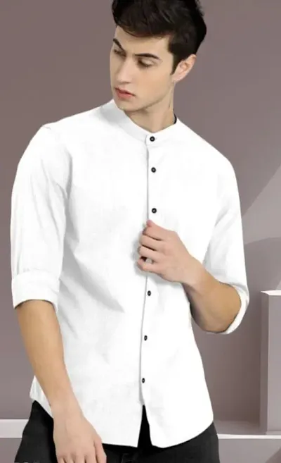 Brazo Solid Slim Fit Cotton Shirt: The Ideal Fusion of Comfort and Style for The Fashion-Forward Man