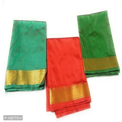 Reliable&nbsp;Unstitched Cotton Silk Blouse Material For Women (Pack of 3)