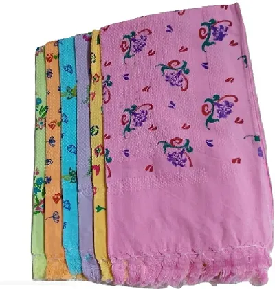 Soft Cotton Multicoloured Face Towels for Kids Set  Of 6