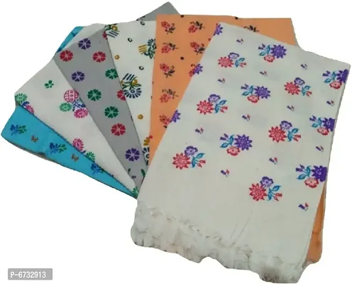 Cotton Multicoloured Face Towels -Pack Of 6