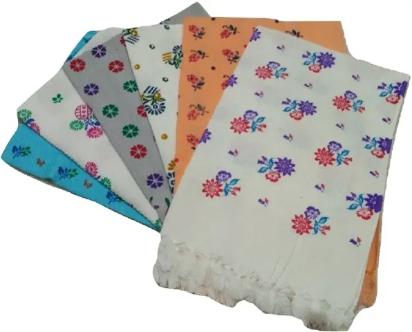 Soft Cotton Multicoloured Face Towels for Kids Set Of 6 vol-1