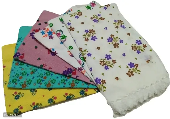 Cotton Multicoloured Face Towels -Pack Of 6