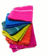 Cotton Multicoloured Hand Towels And Face Towels -Pack Of 12-thumb1