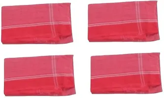 Cotton Red Bath Towels -Pack Of 16-thumb1