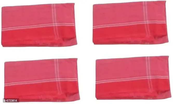 Cotton Red Bath Towels -Pack Of 16-thumb2