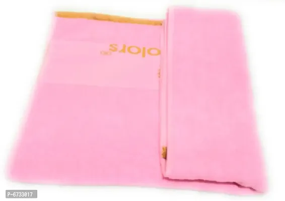 Terry Cotton Pink Bath Towels -Pack Of 1-thumb0