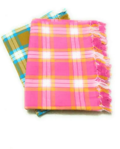 Comfy Cotton Multicoloured Bath Towels Set Of 2 Vol-1