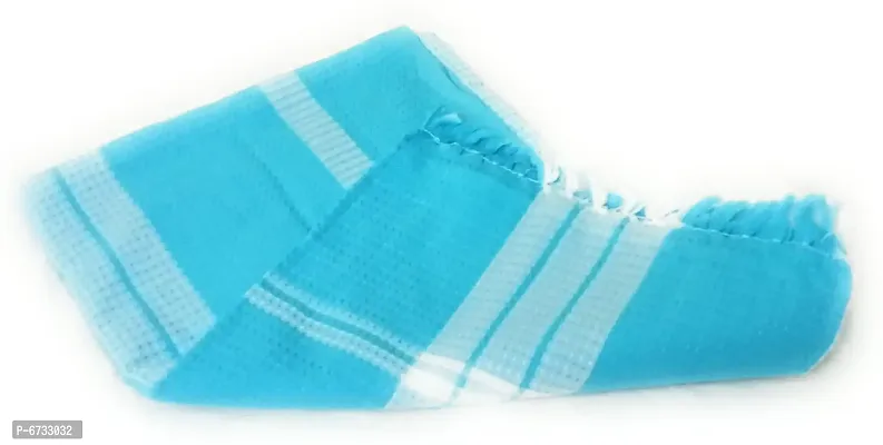 Cotton Blue Bath Towels -Pack Of 1