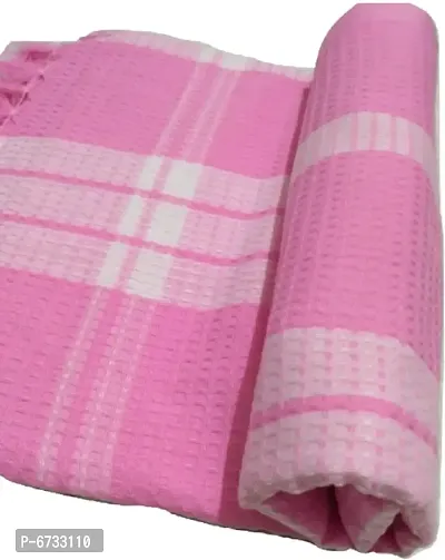 Cotton Pink Bath Towels -Pack Of 1
