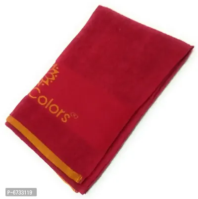 Terry Cotton Red Bath Towels -Pack Of 1