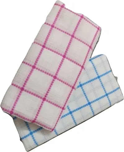 Soft Cotton Multicoloured Bath Towels Set Of 2 vol-40