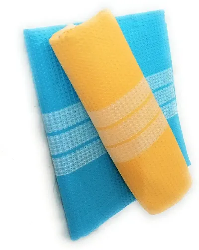 Comfy Cotton Multicoloured Bath Towels Set Of 2 vol -6